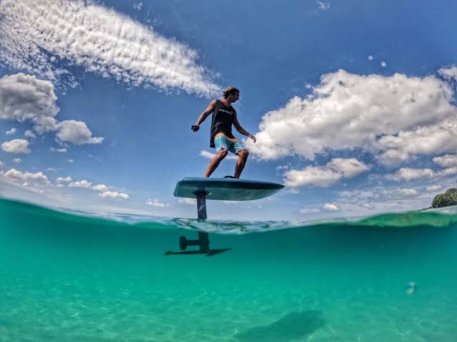 E-Foil rental Koh Phangan — electric hydrofoil board on the water